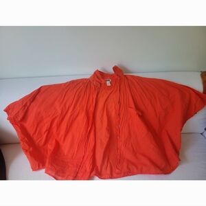 Diesel Orange Poncho Shirt, One Size